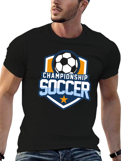 Championship Soccer Black T-Shirt