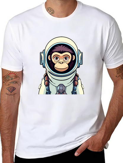 Astro-Monkey Graphic Tee - Black