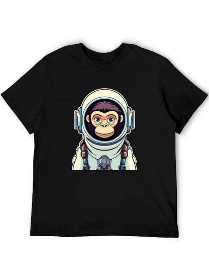 Astro-Monkey Graphic Tee - Black