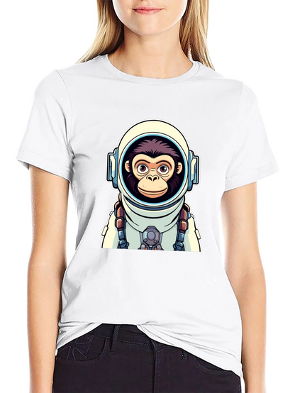 Astro-Monkey Graphic Tee - Black