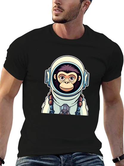 Astro-Monkey Graphic Tee - Black