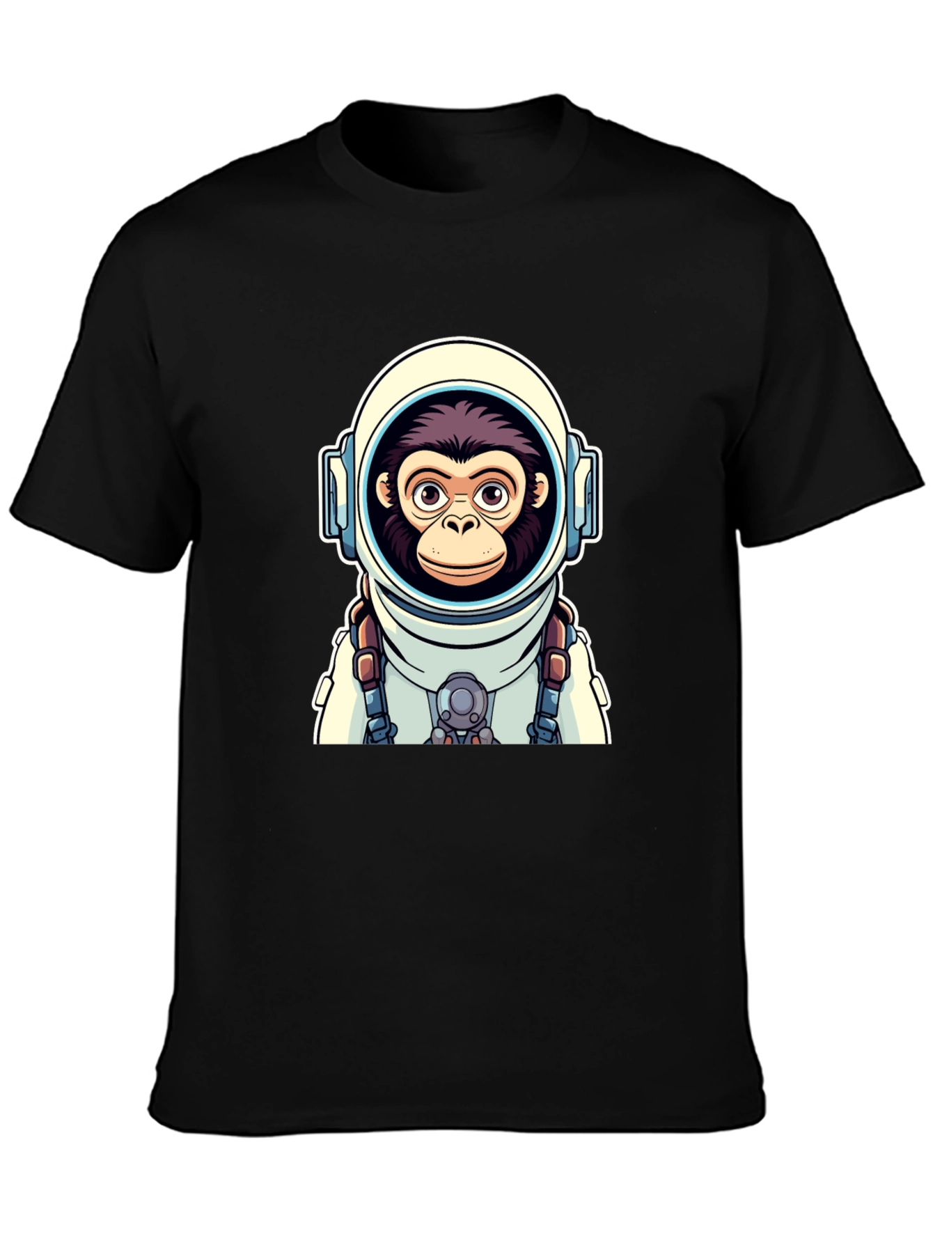 Astro-Monkey Graphic Tee - Black