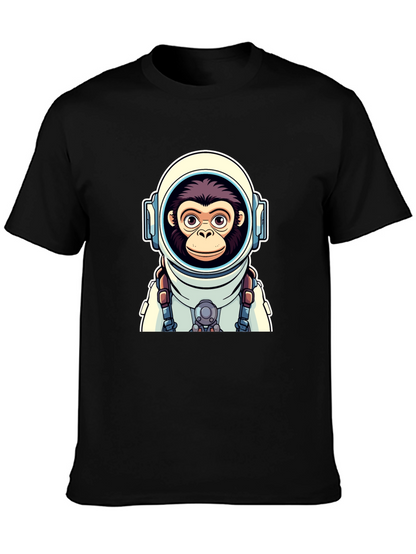 Astro-Monkey Graphic Tee - Black