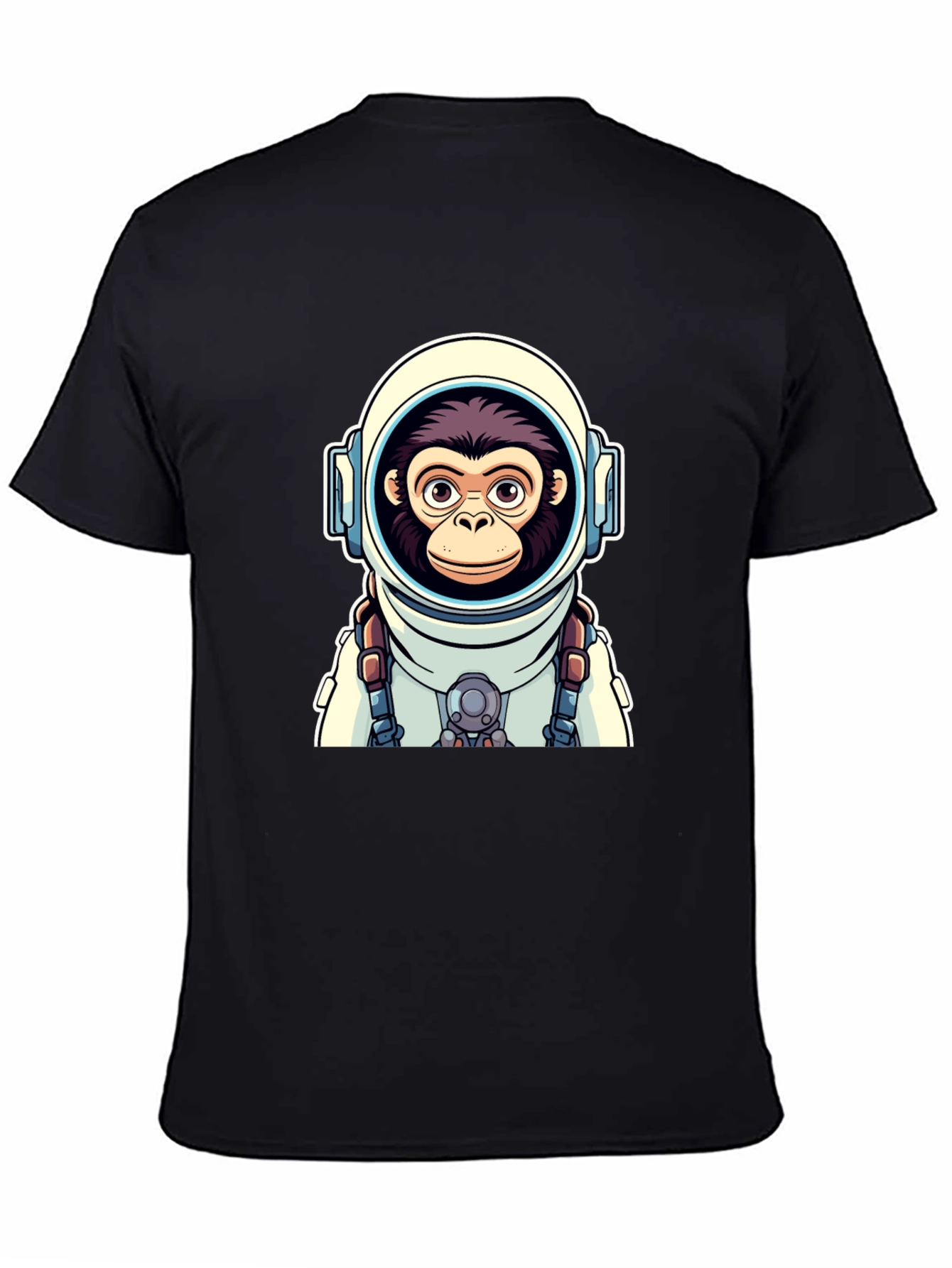 Astro-Monkey Graphic Tee - Black