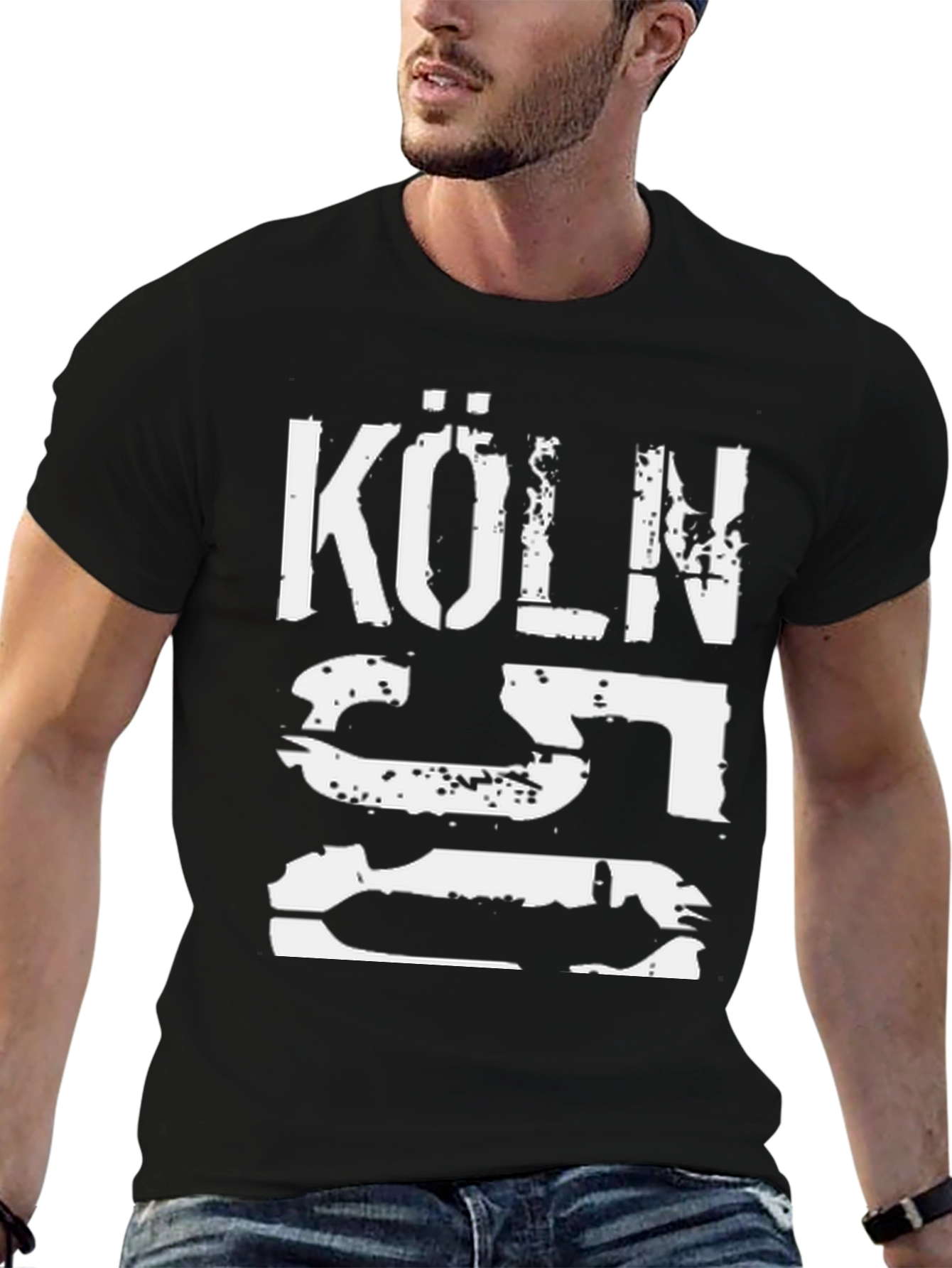 Köln T-Shirt - Distressed Graphic Print