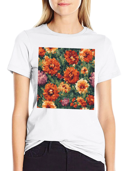 Pixel Floral T-Shirt