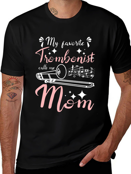 Trombonist Mom Graphic T-Shirt
