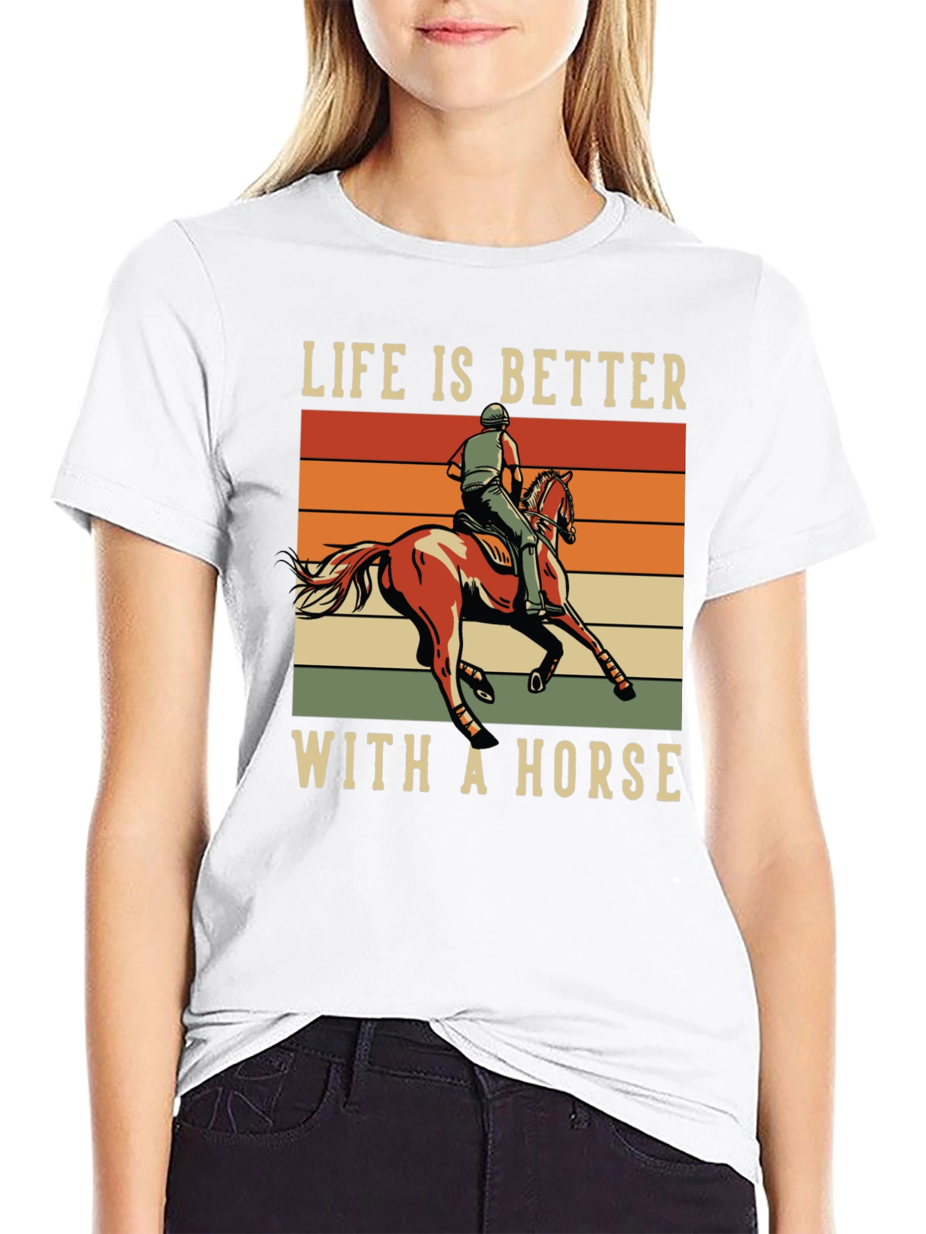 Life is Better With a Horse Graphic Tee