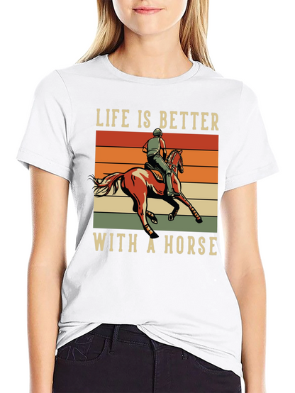 Life is Better With a Horse Graphic Tee