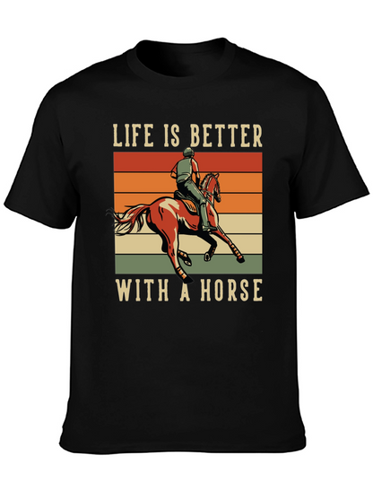 Life is Better With a Horse Graphic Tee