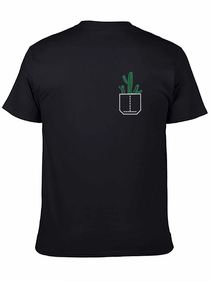 Cactus Pocket Black T-Shirt