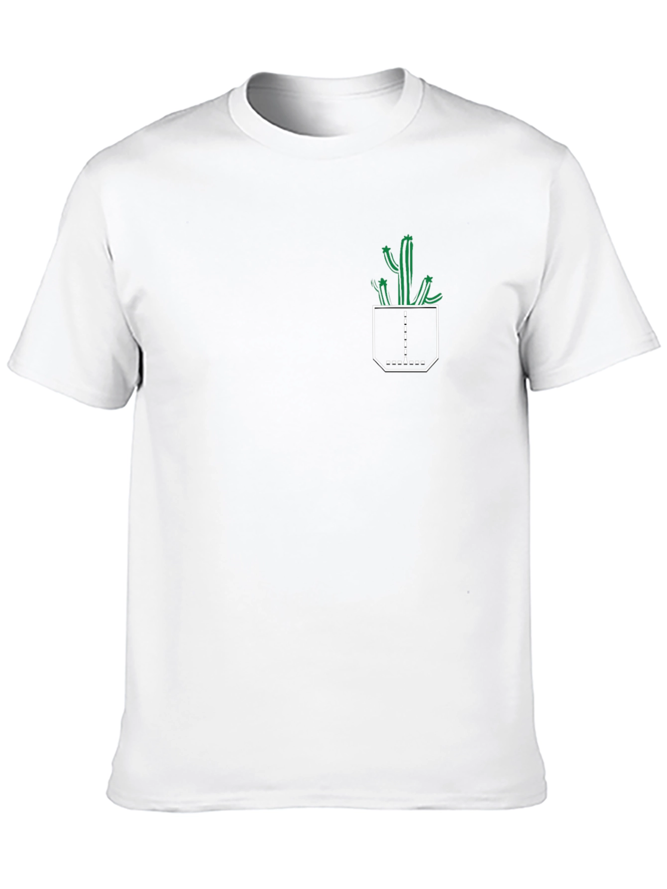 Cactus Pocket Black T-Shirt