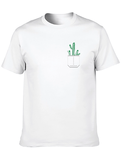 Cactus Pocket Black T-Shirt