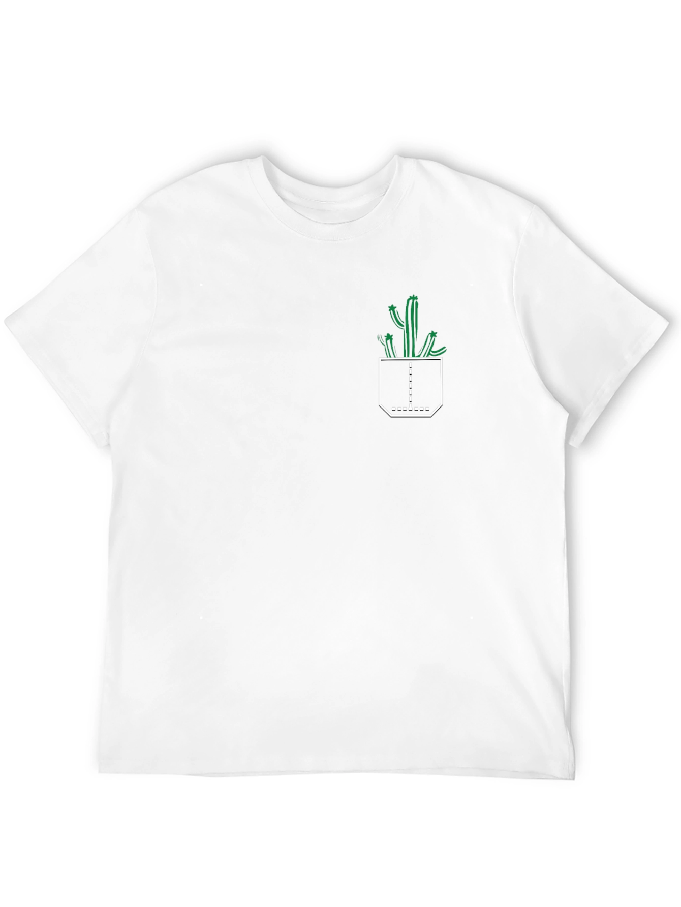 Cactus Pocket Black T-Shirt