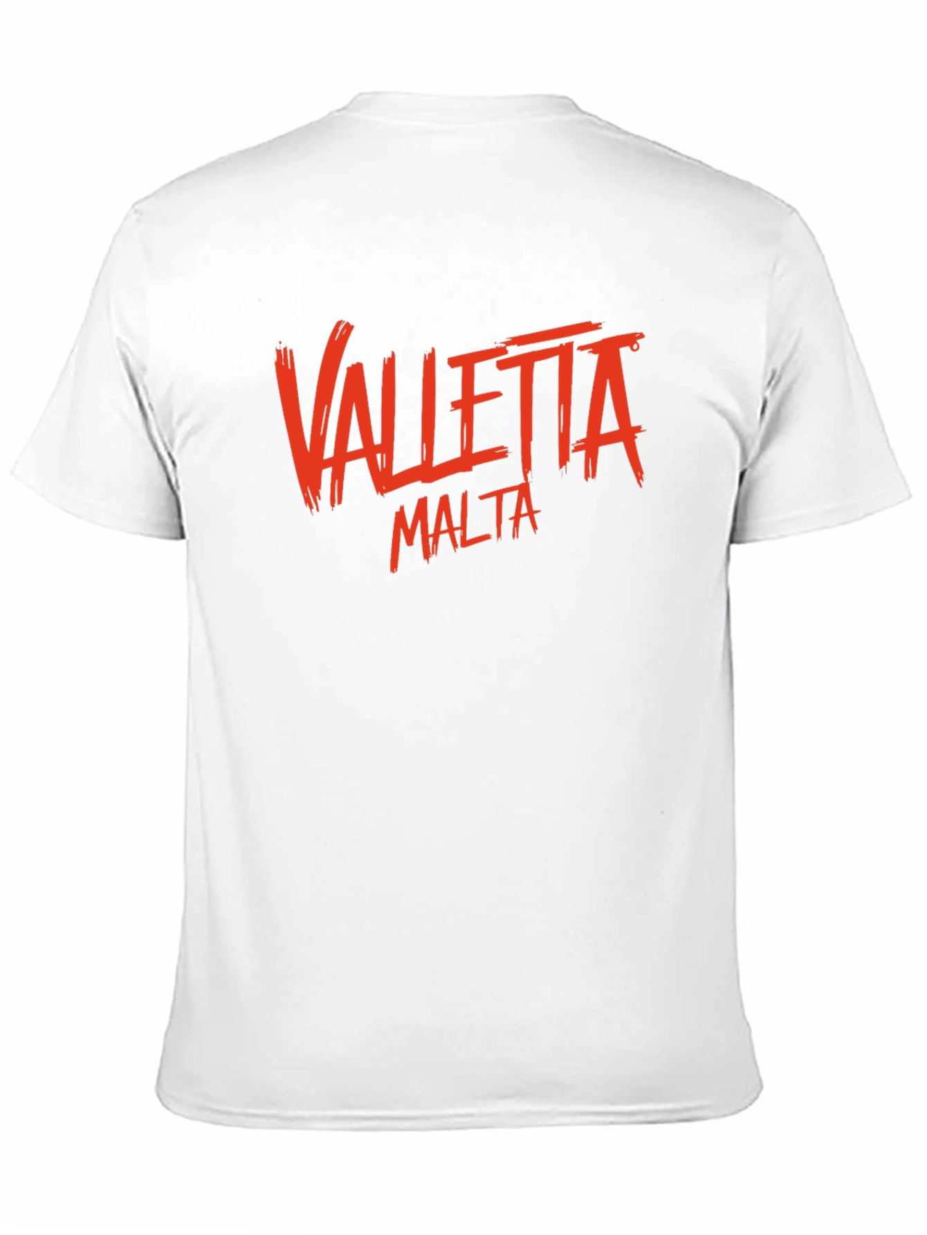 Valletta Malta Graphic T-Shirt - Black Crew Neck Tee