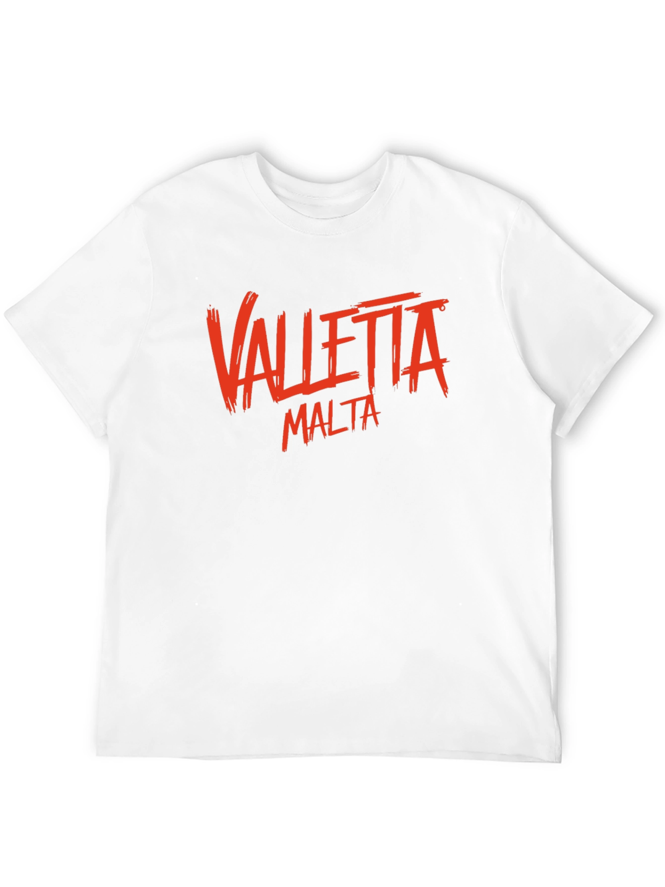 Valletta Malta Graphic T-Shirt - Black Crew Neck Tee