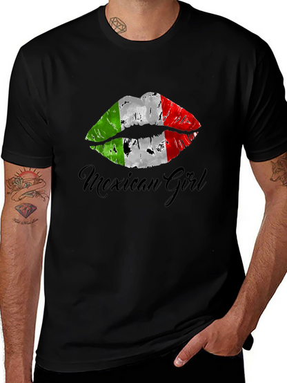 Mexican Girl Lips T-Shirt - Stylish Graphic Tee