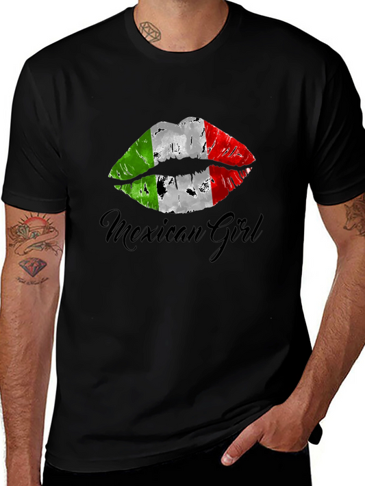 Mexican Girl Lips T-Shirt - Stylish Graphic Tee
