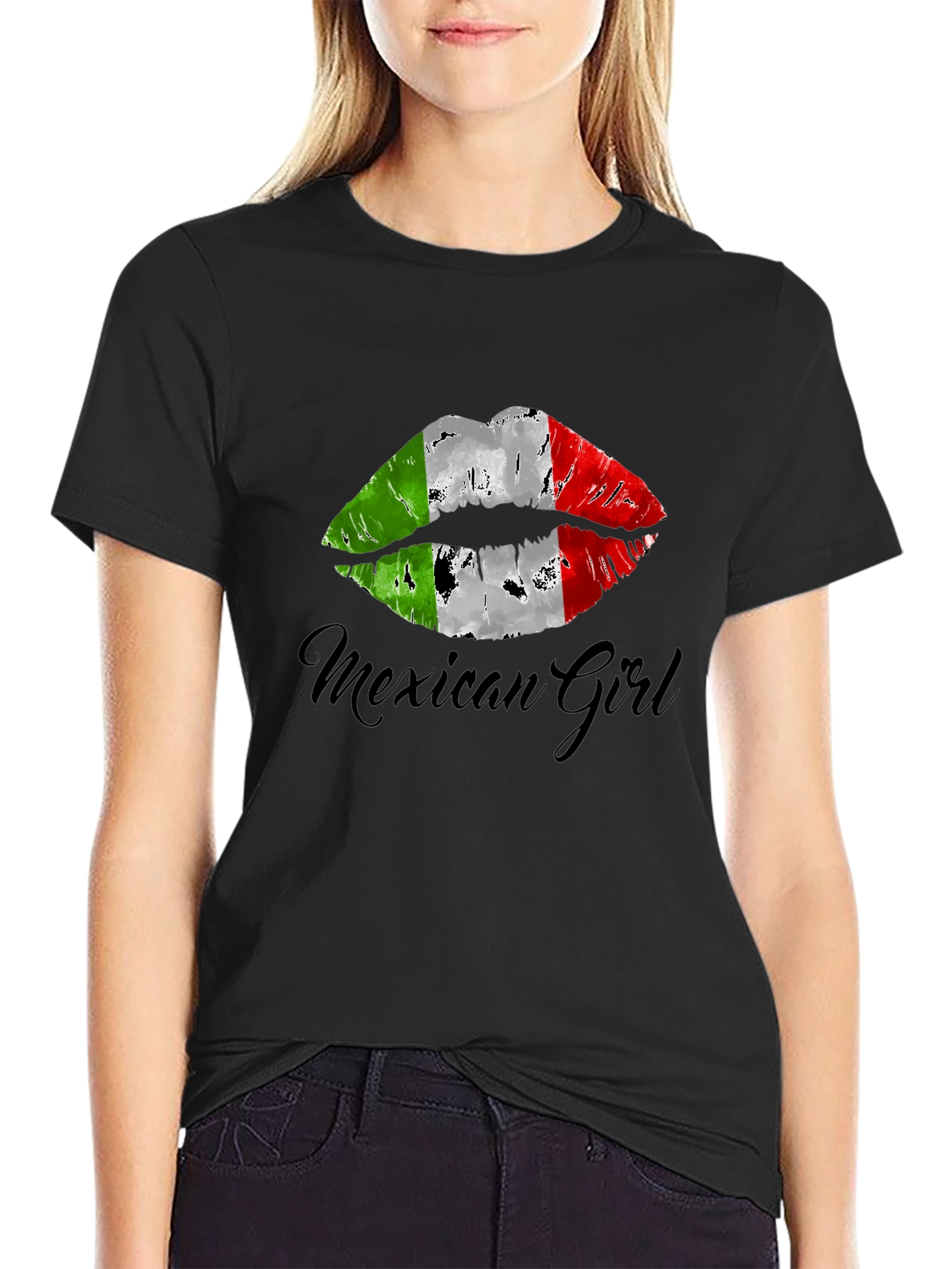 Mexican Girl Lips T-Shirt - Stylish Graphic Tee