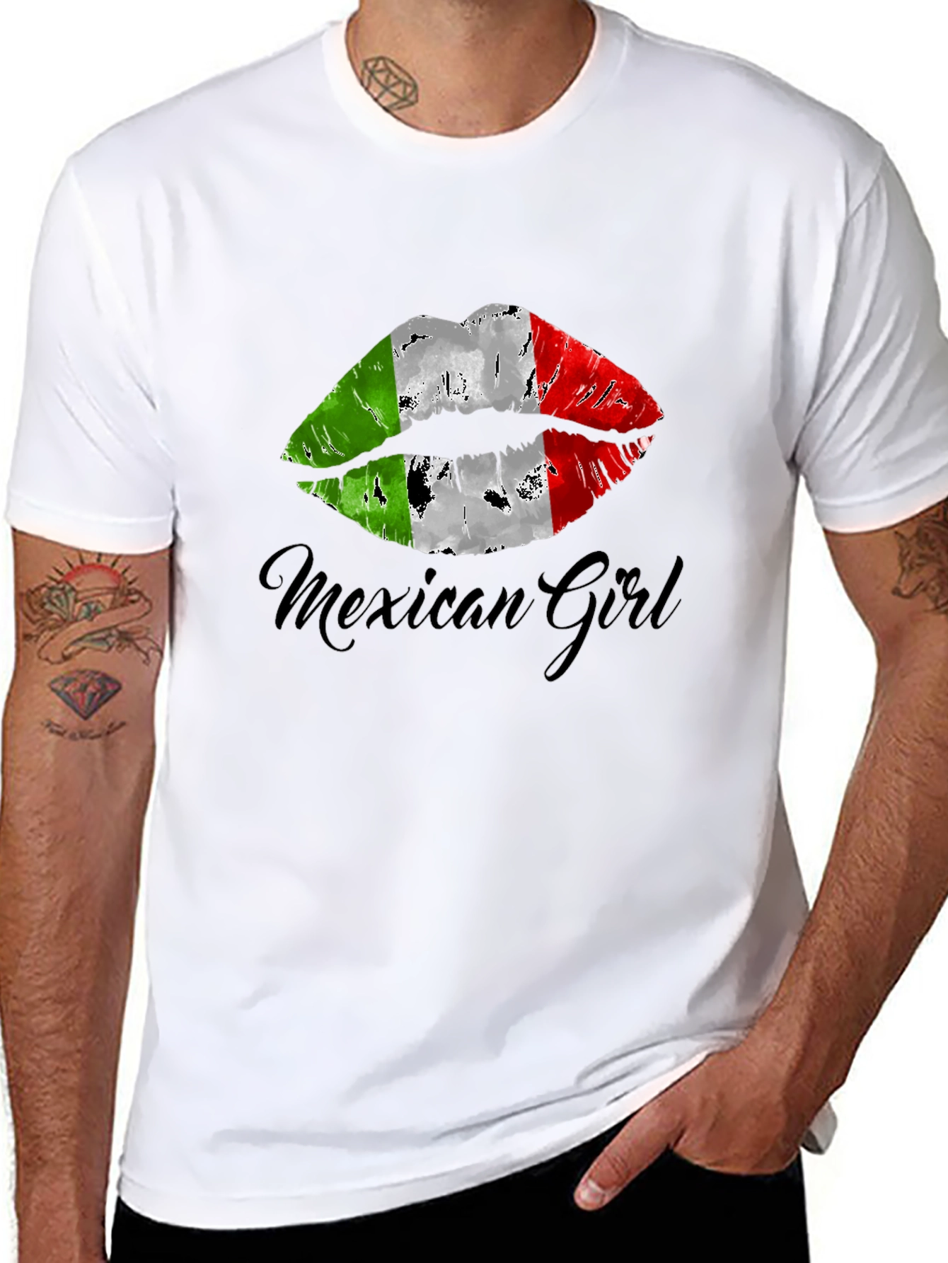 Mexican Girl Lips T-Shirt - Stylish Graphic Tee