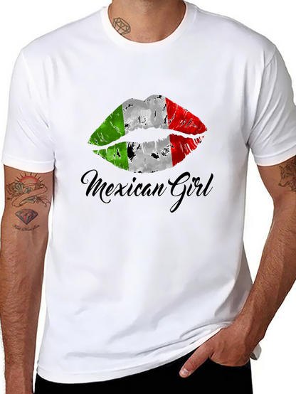 Mexican Girl Lips T-Shirt - Stylish Graphic Tee