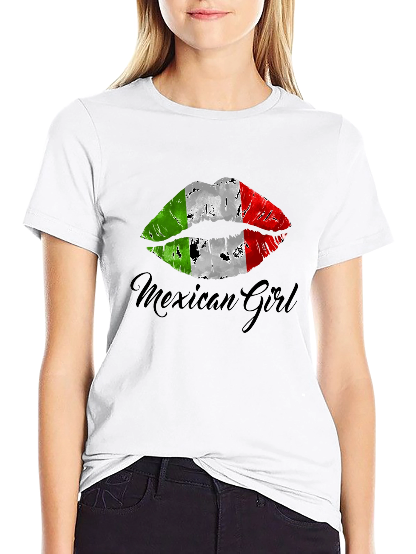 Mexican Girl Lips T-Shirt - Stylish Graphic Tee