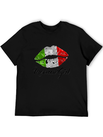 Mexican Girl Lips T-Shirt - Stylish Graphic Tee