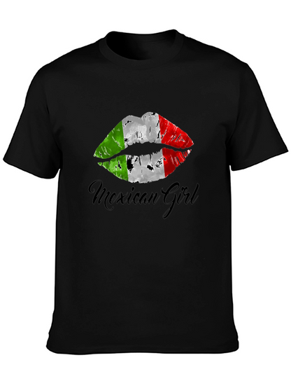 Mexican Girl Lips T-Shirt - Stylish Graphic Tee