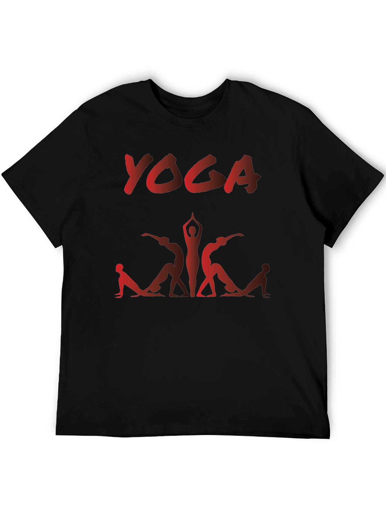 Yoga T-Shirt - Black Cotton Blend