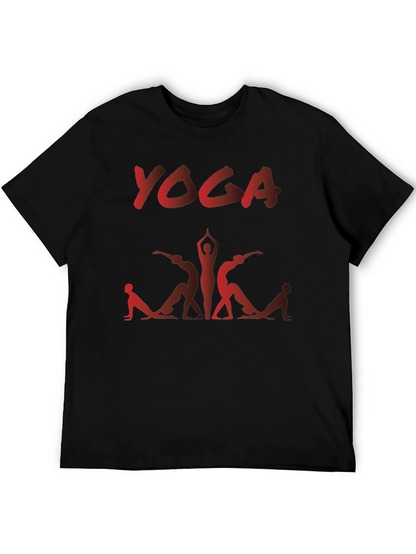 Yoga T-Shirt - Black Cotton Blend
