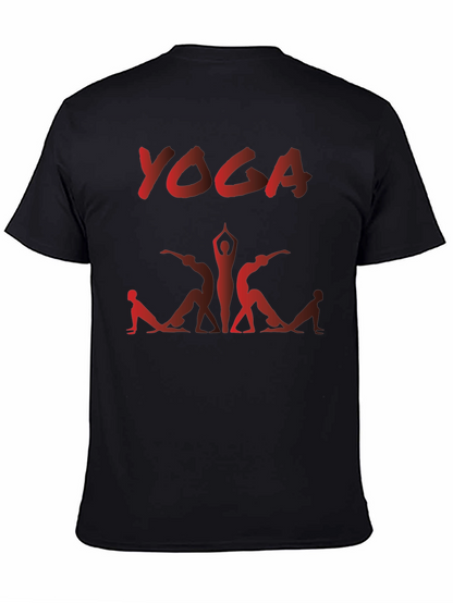 Yoga T-Shirt - Black Cotton Blend