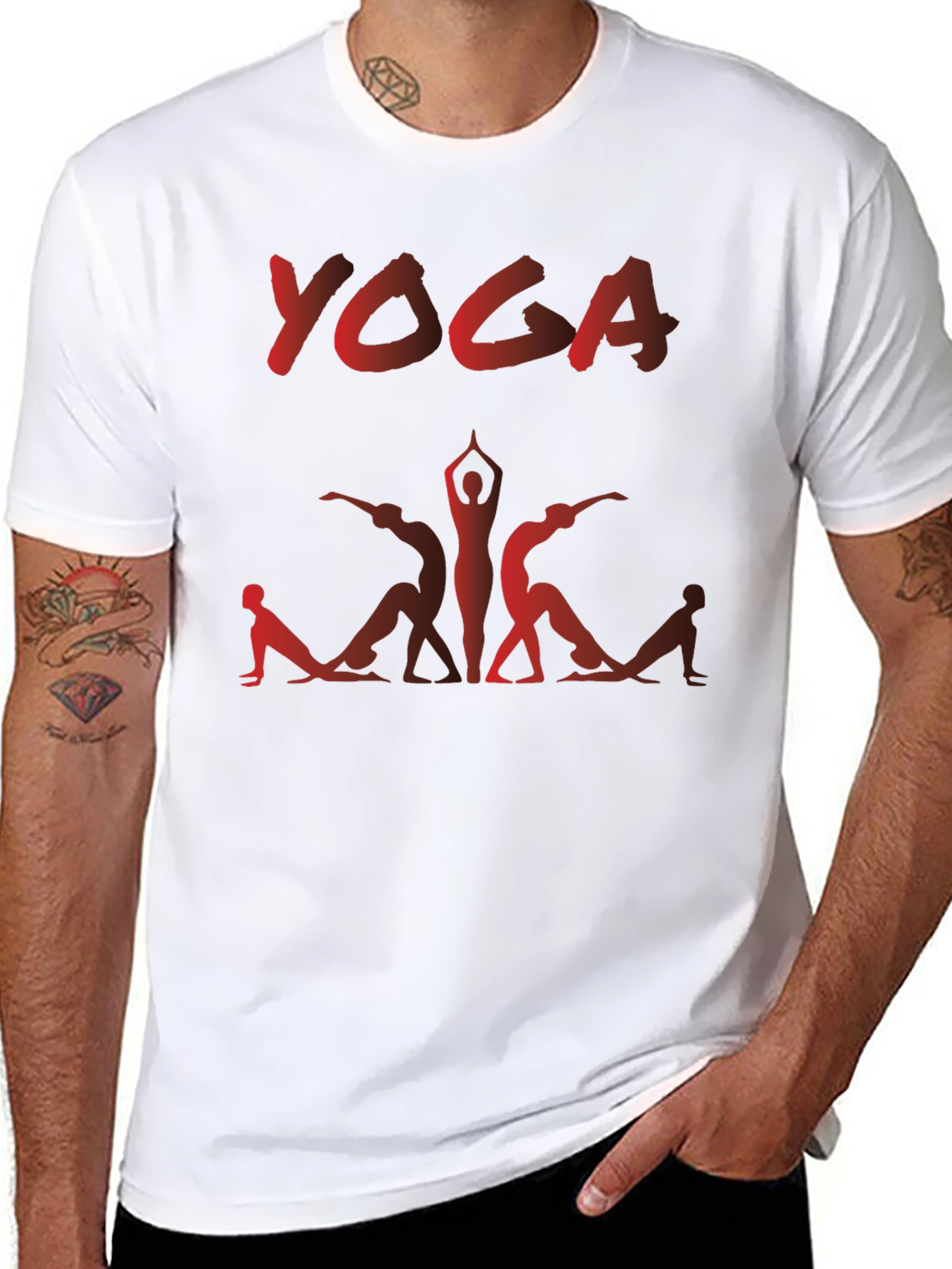 Yoga T-Shirt - Black Cotton Blend