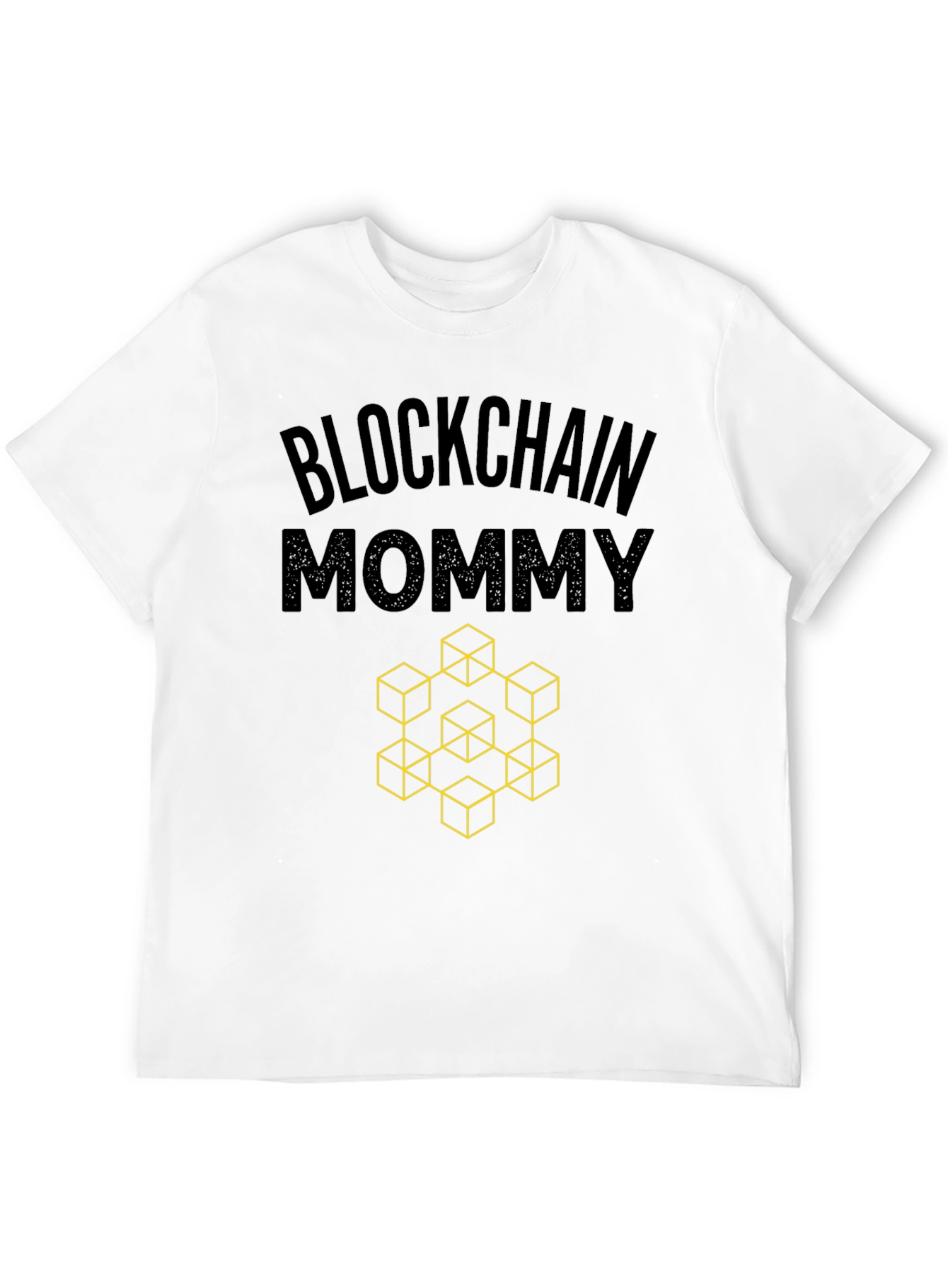 Blockchain Mommy Graphic Tee - Crypto Enthusiast Shirt