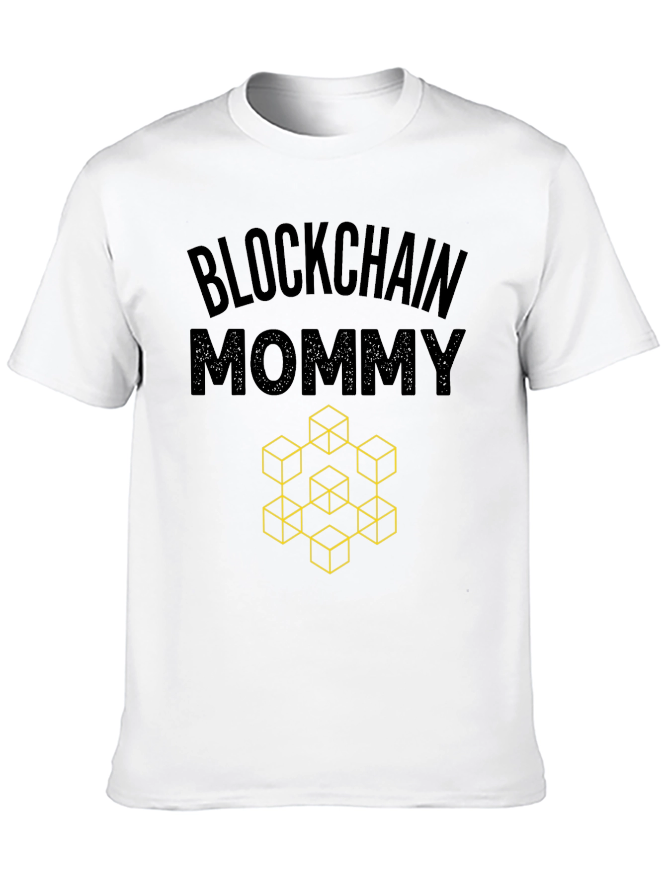 Blockchain Mommy Graphic Tee - Crypto Enthusiast Shirt