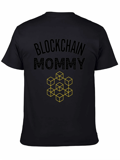 Blockchain Mommy Graphic Tee - Crypto Enthusiast Shirt