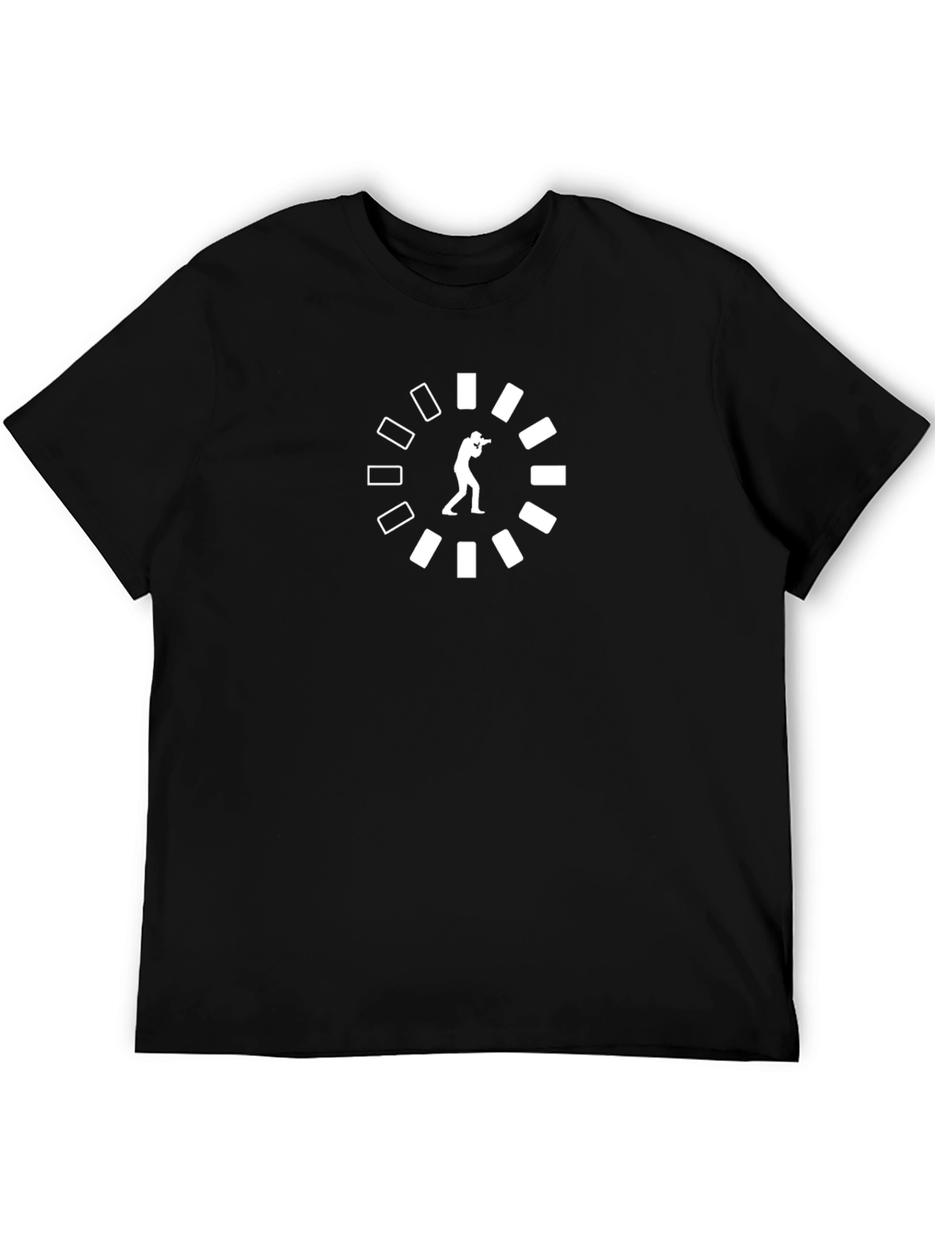 Loading Sniper Black T-Shirt - Mens Short Sleeve