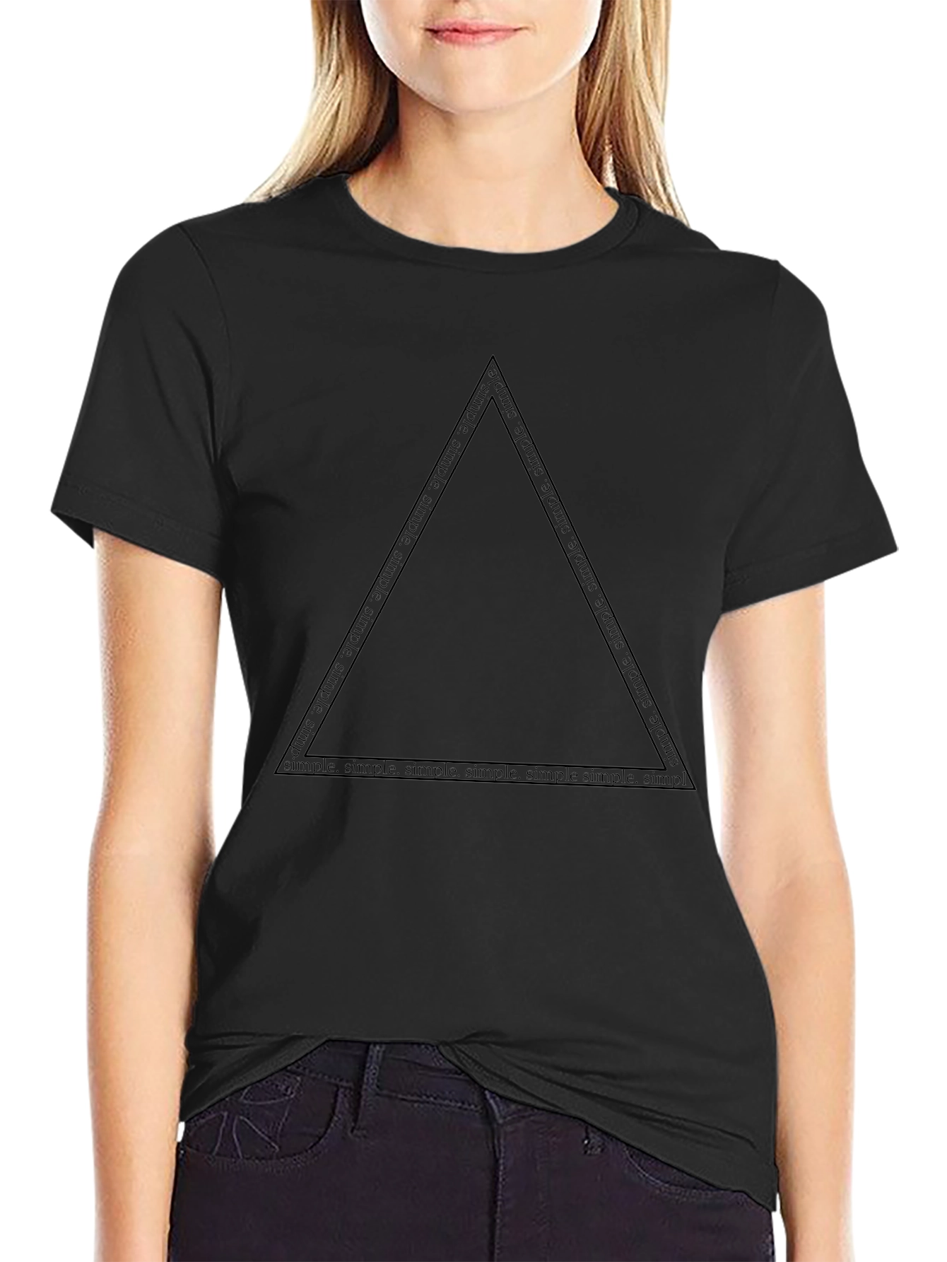 Simple Statement Black Tee
