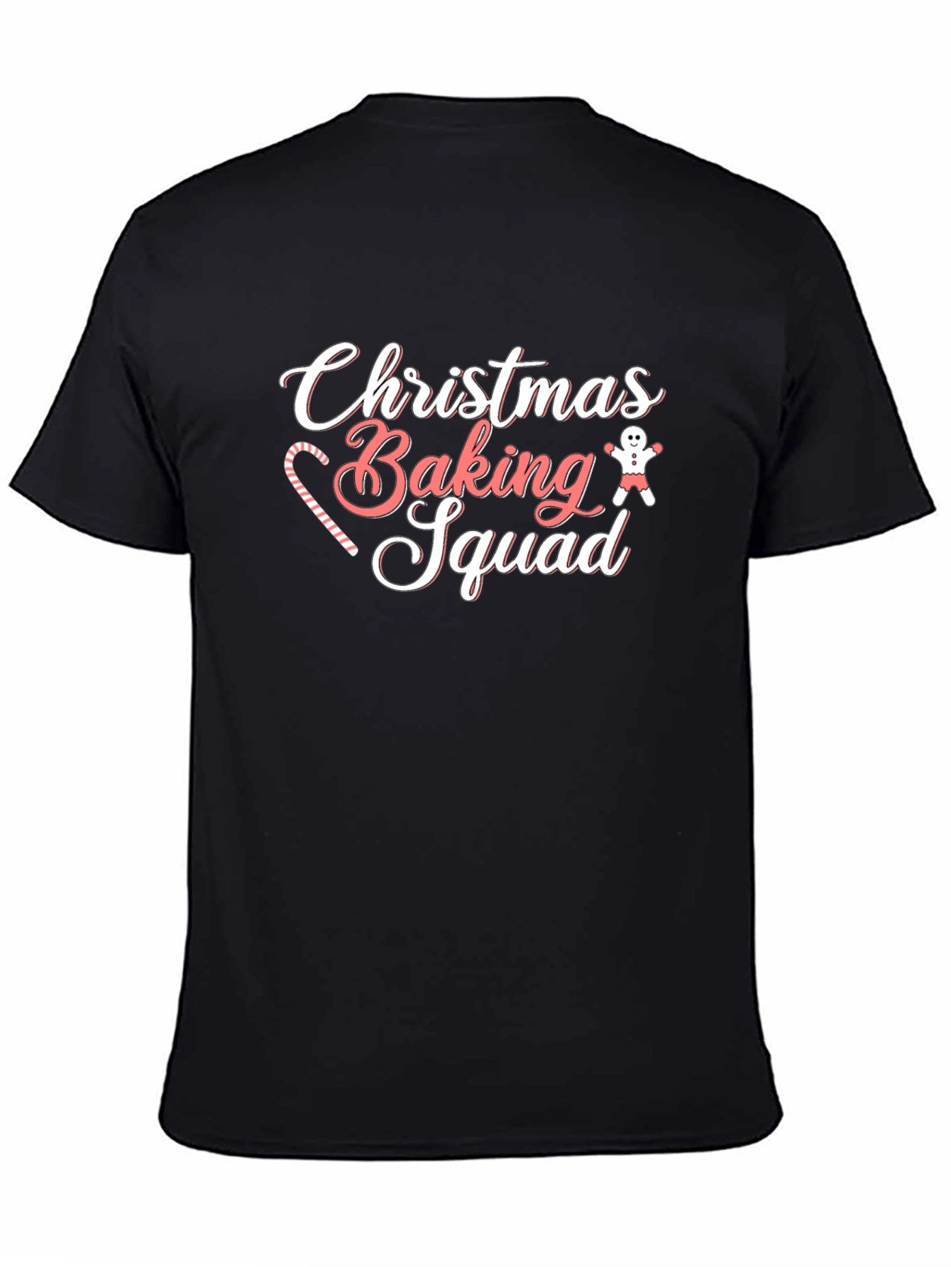 Christmas Baking Squad Black T-Shirt