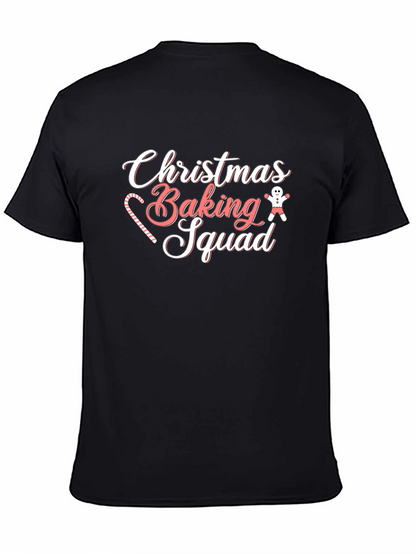 Christmas Baking Squad Black T-Shirt