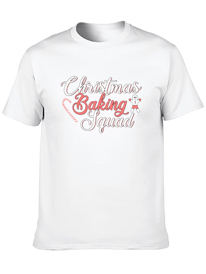 Christmas Baking Squad Black T-Shirt