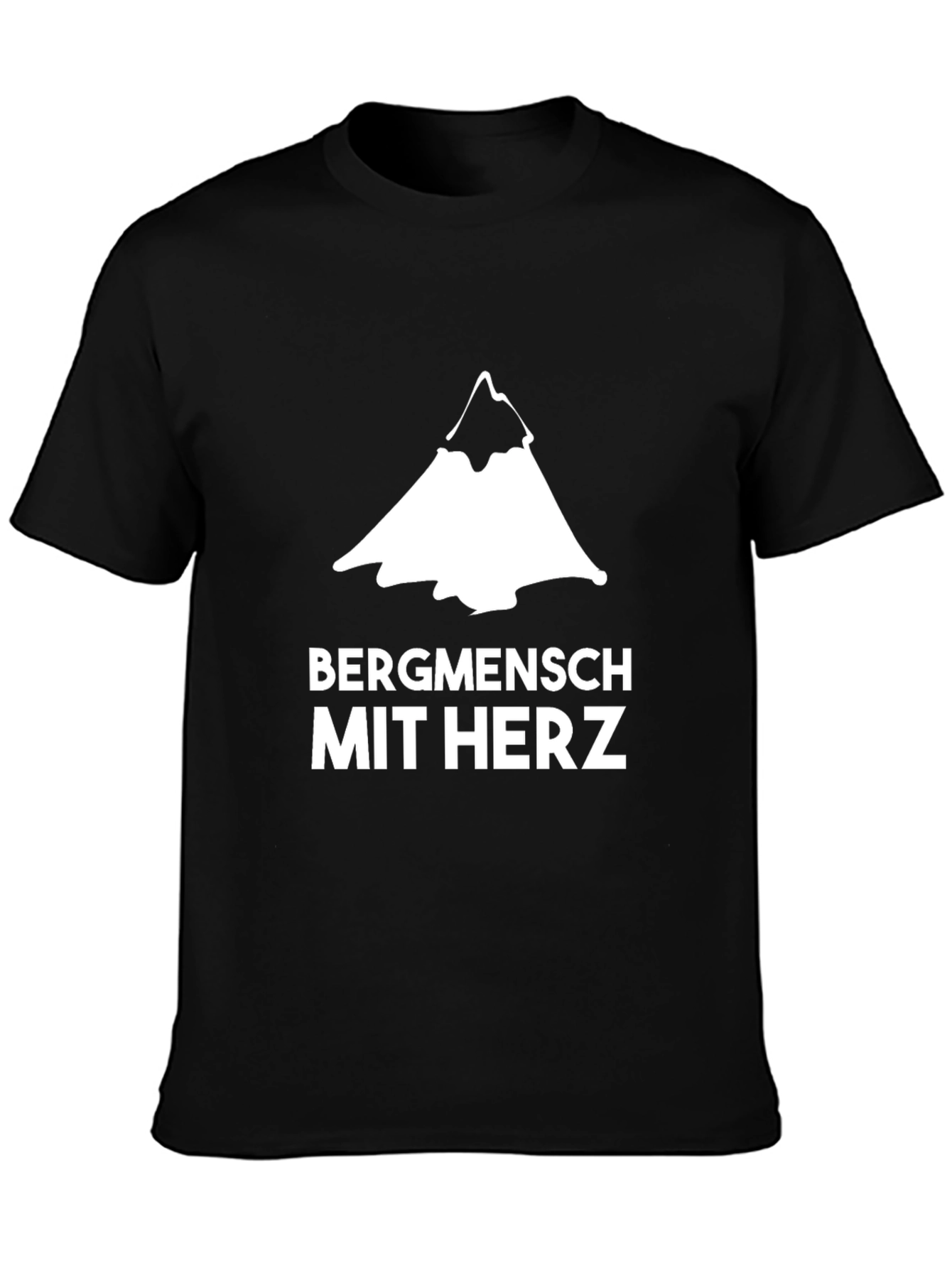 Bergmensch Mit Herz T-Shirt - Mountain Lover Tee