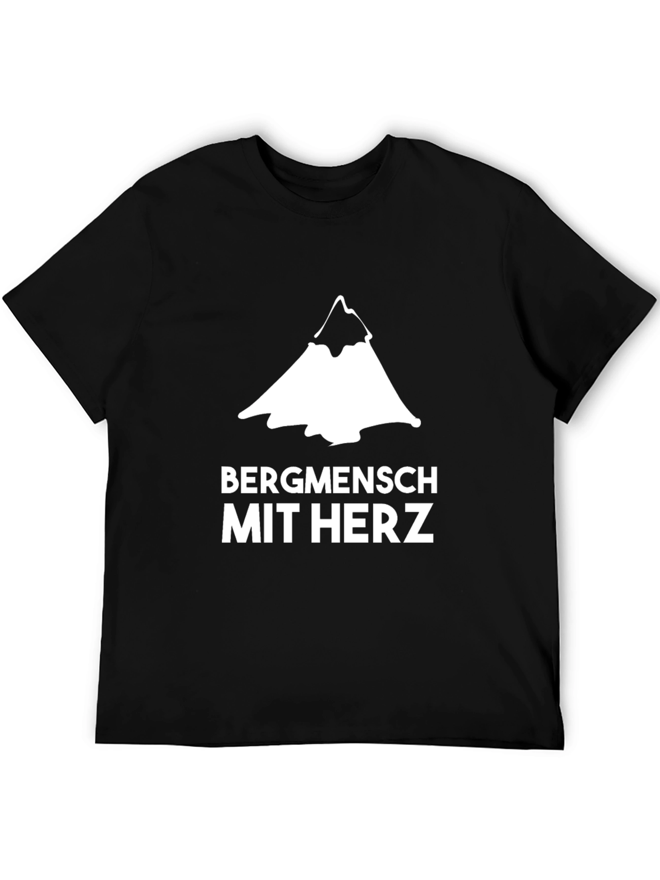Bergmensch Mit Herz T-Shirt - Mountain Lover Tee