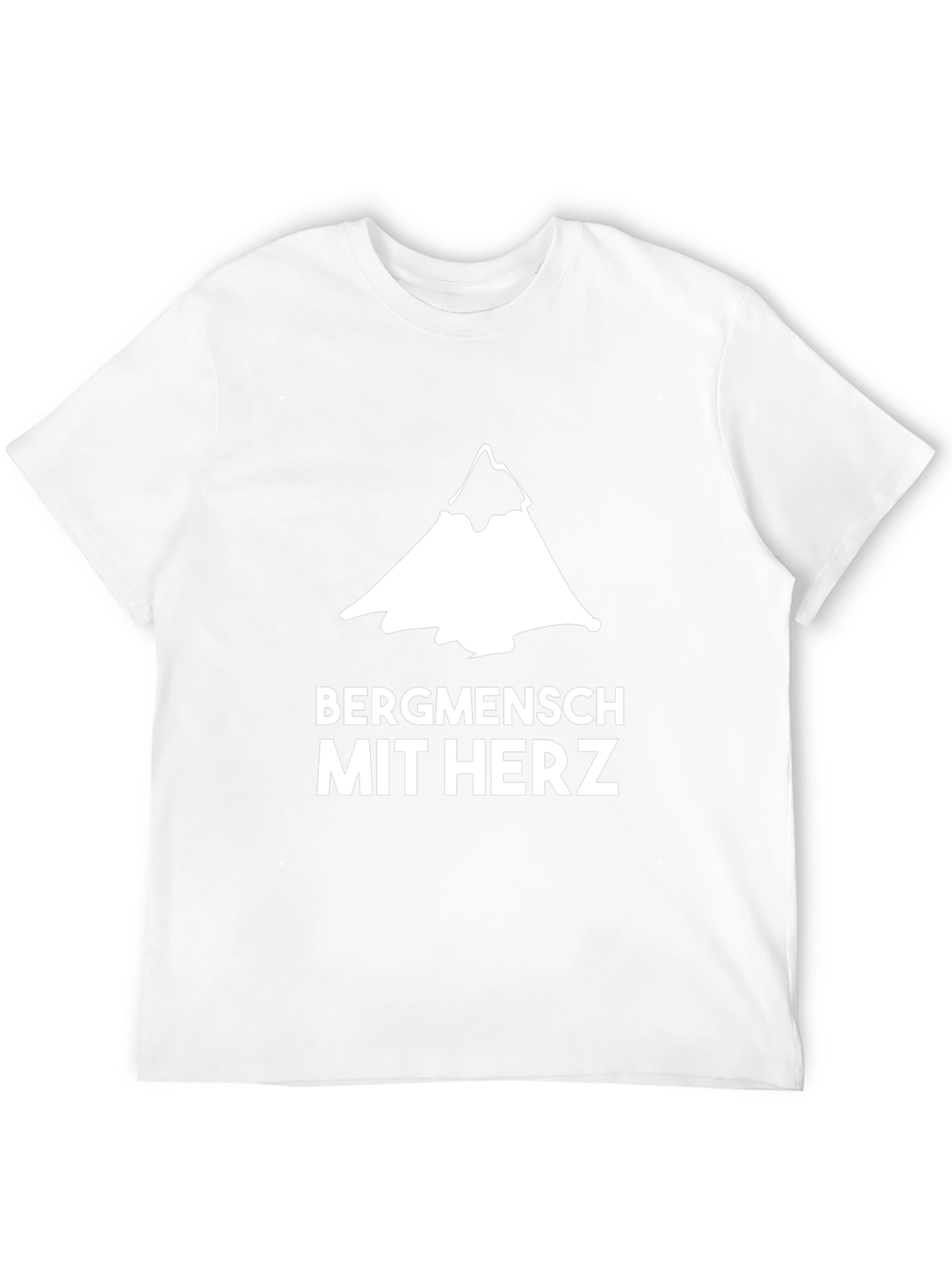 Bergmensch Mit Herz T-Shirt - Mountain Lover Tee