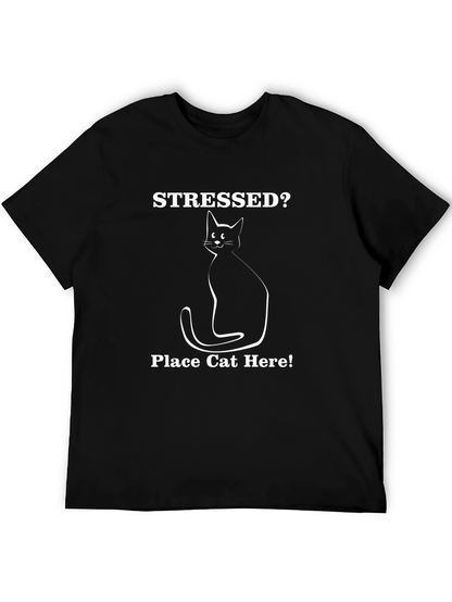 Stressed? Place Cat Here T-Shirt