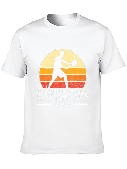 Number One Dad Tennis Graphic Tee
