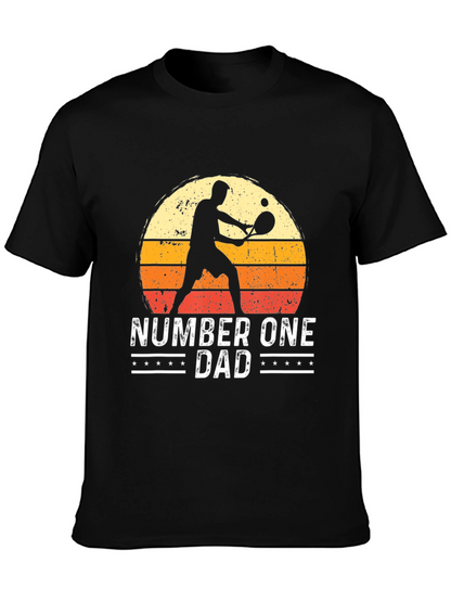 Number One Dad Tennis Graphic Tee