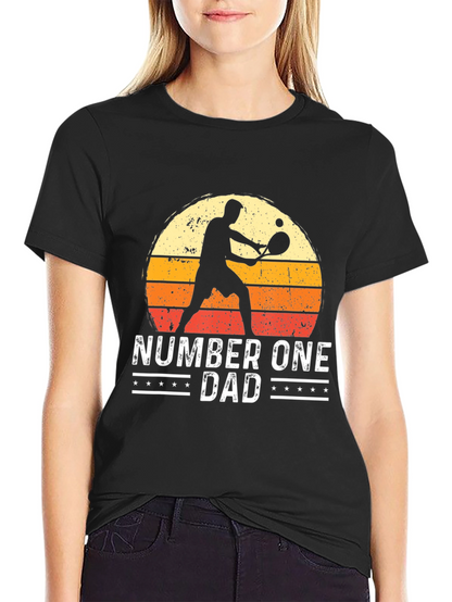 Number One Dad Tennis Graphic Tee
