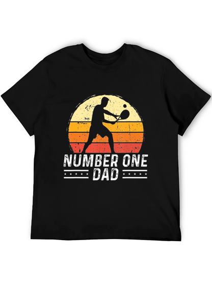 Number One Dad Tennis Graphic Tee