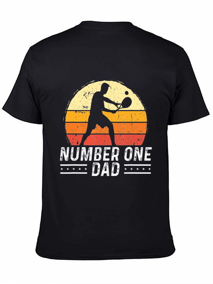 Number One Dad Tennis Graphic Tee
