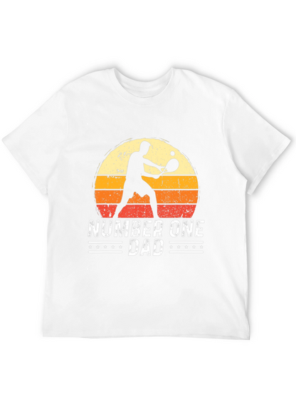 Number One Dad Tennis Graphic Tee